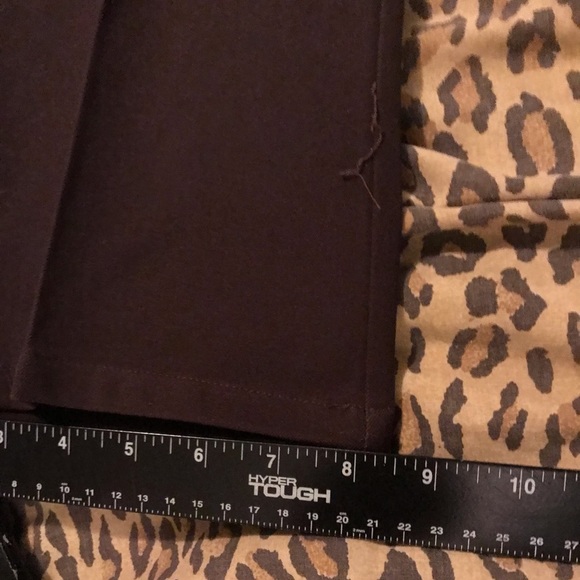 Focus size 8 Brown Straight Leg pants Slimming , stretch Best Day To Night - Picture 9 of 10